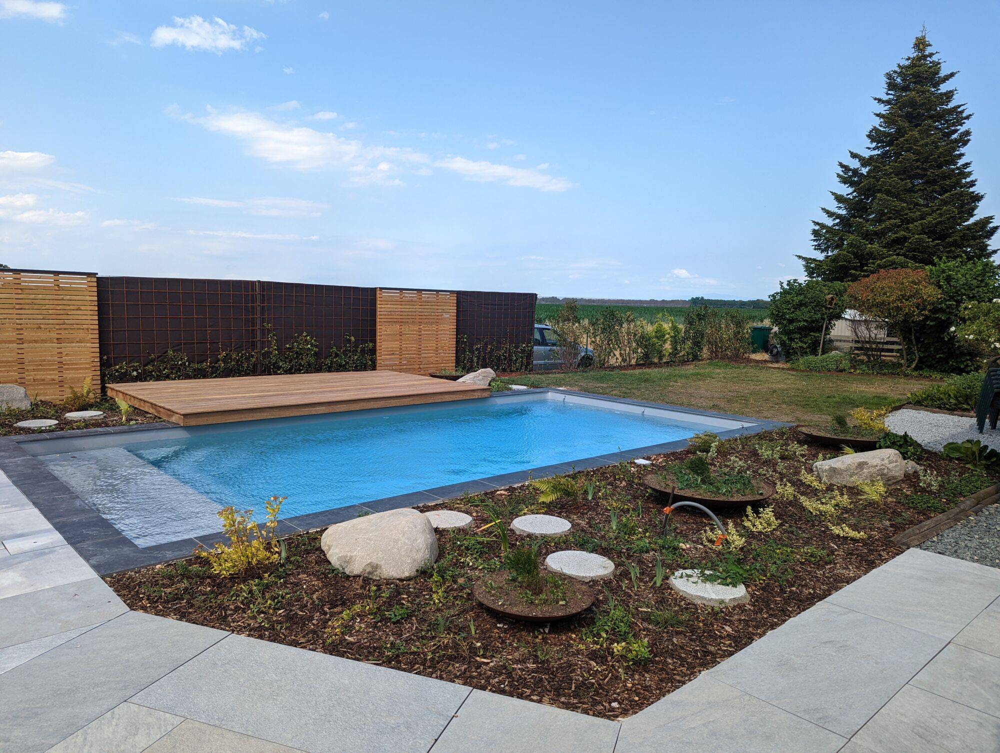 Création de piscine avec margelle et dallage vers Altkirch et Mulhouse Kingersheim 7