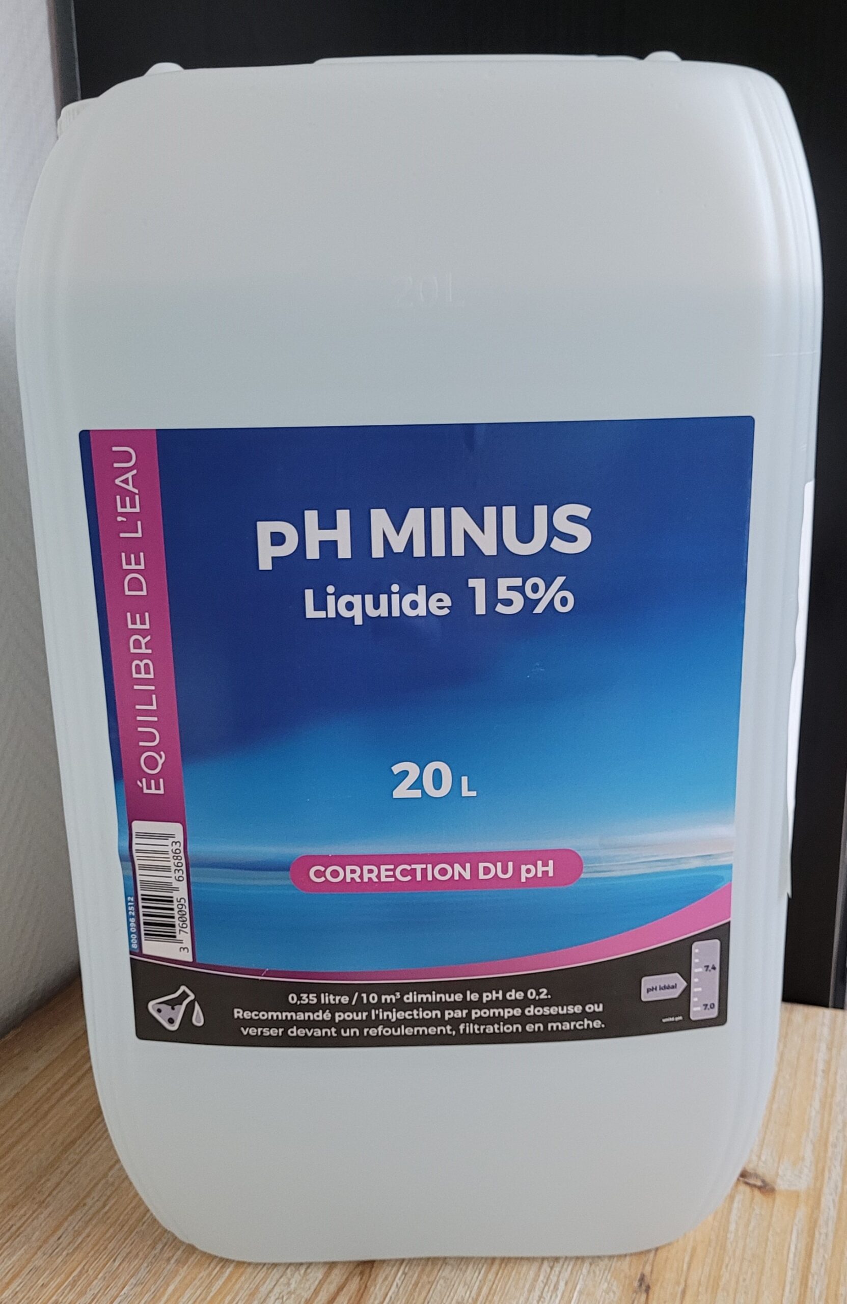 pH MINUS 15% &#8211; Liquide &#8211; 20L Mulhouse 0