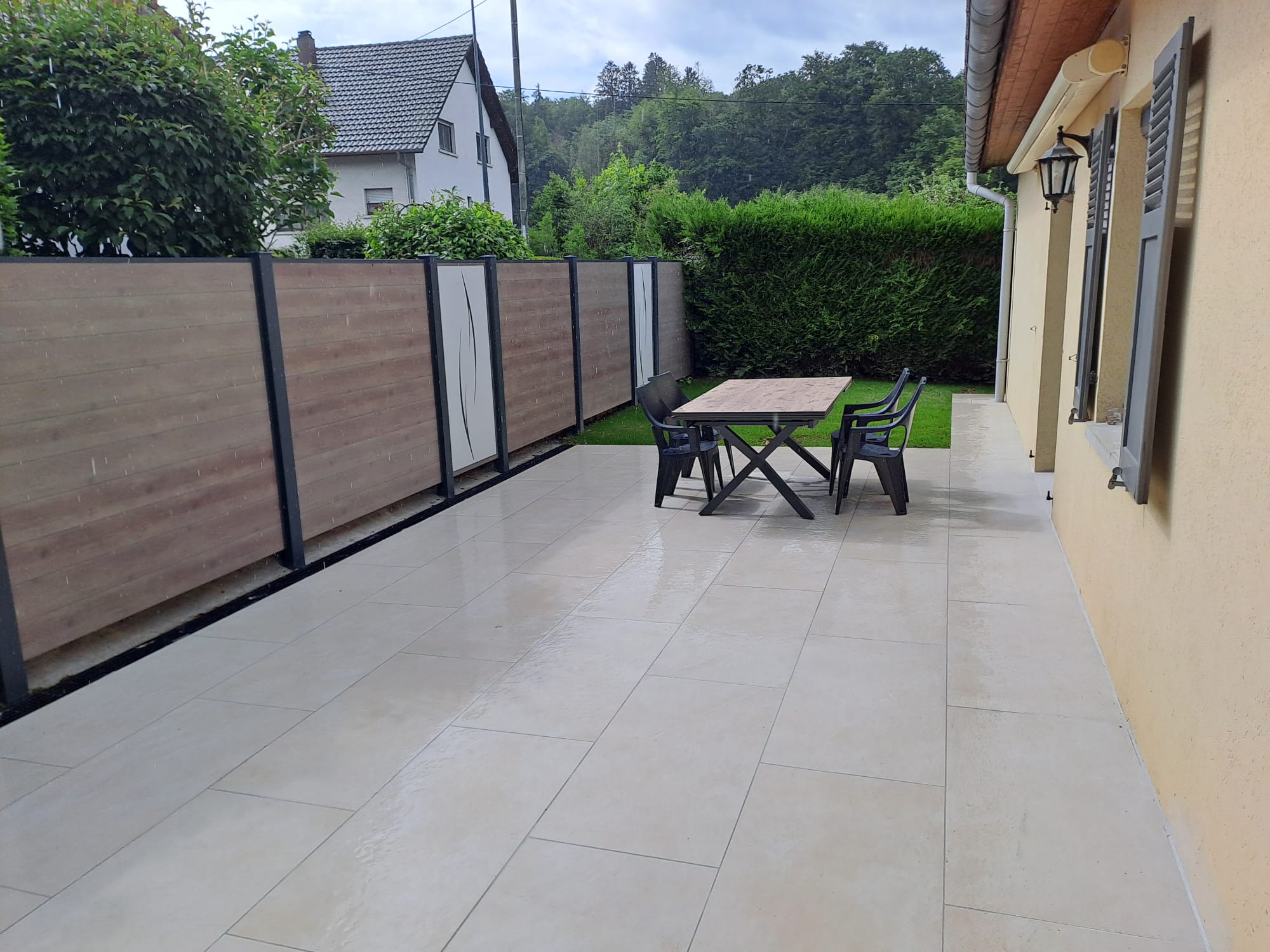 CLOTURE ENTREE DE MAISON ET TERRASSE ALTKIRCH | CG concept paysage Aménagements paysagers Illzach 3